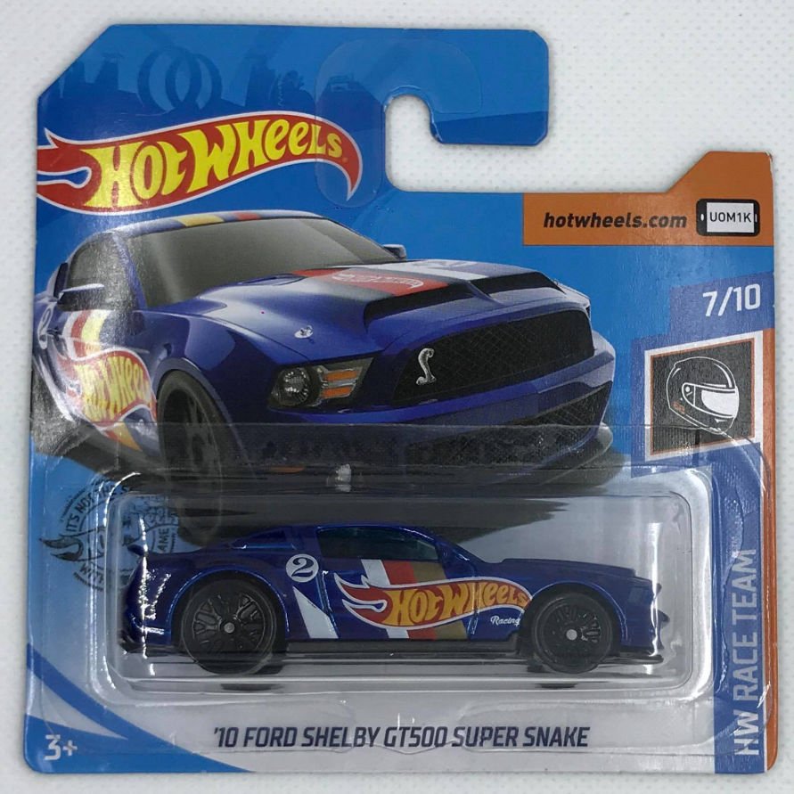 Hot Wheels Race Team '10 Ford Shelby GT500 Super Snake Blue 2019