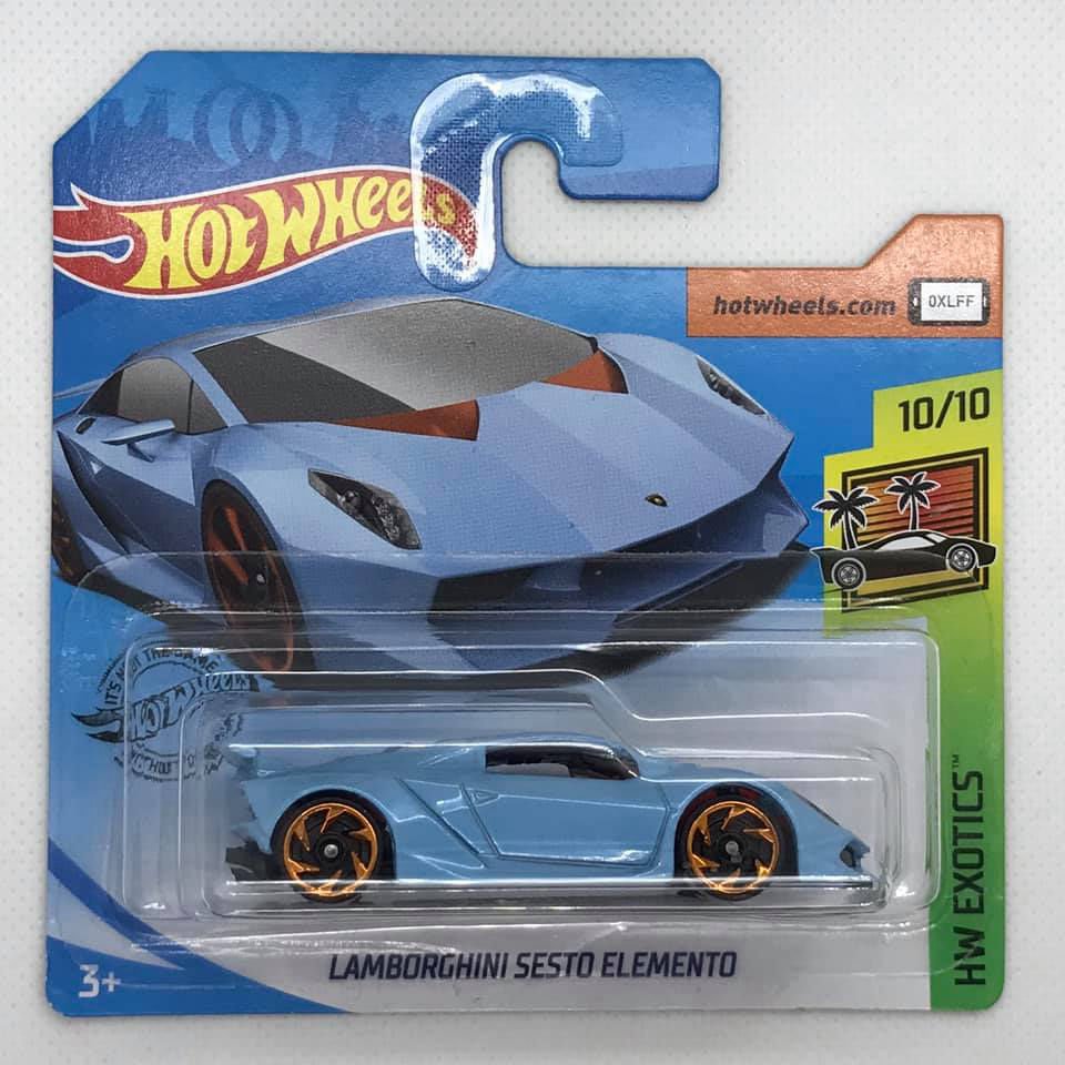 Hotwheels Exotics Lamborghini Sesto Elemento short card
