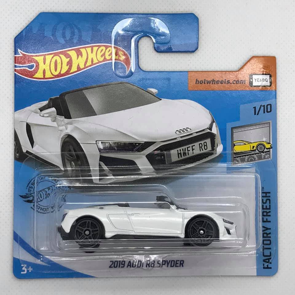 Hotwheels Factory Fresh 2019 Audi R8 Spyder White
